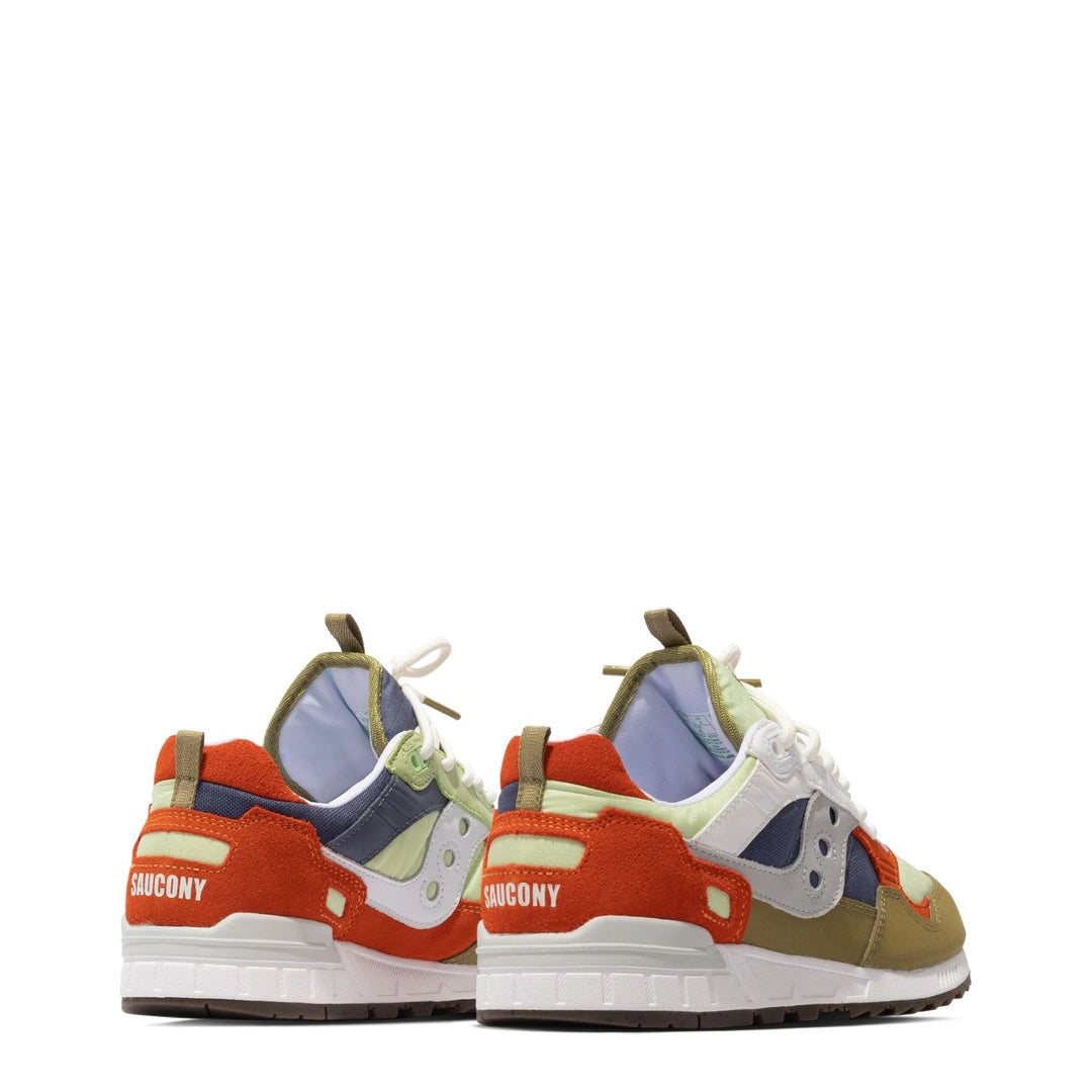 Saucony unisex orange green low top suede Sneakers