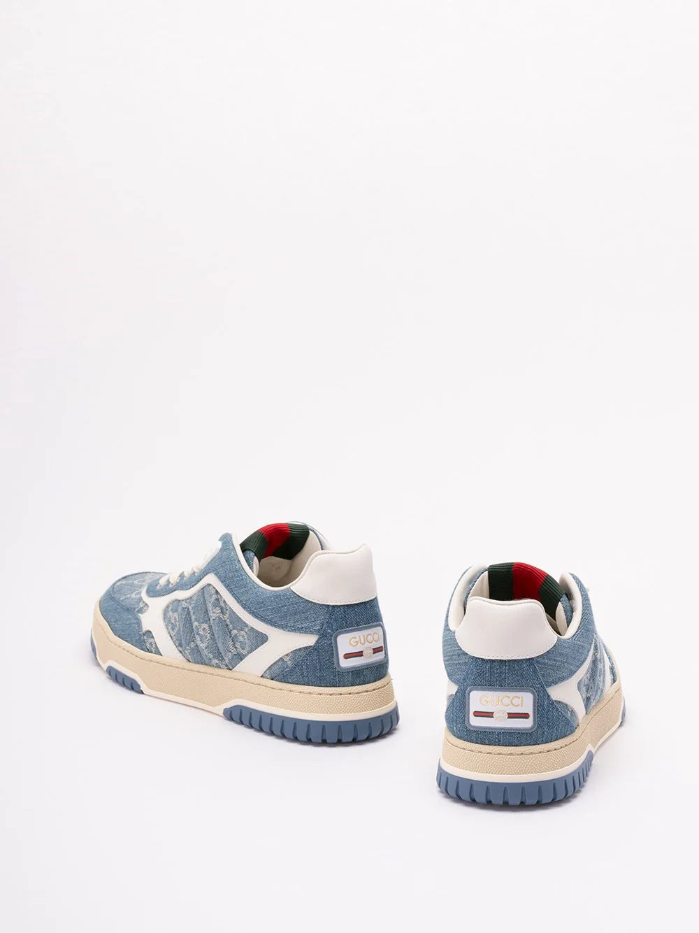 Gucci Women `Re-Web` Denim Sneakers