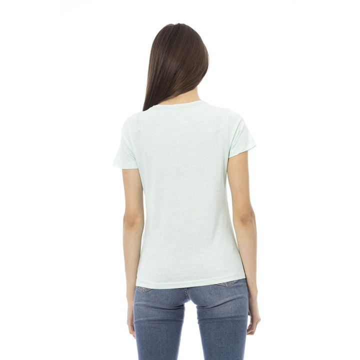 Trussardi Action women's blue graphic print T-shirts