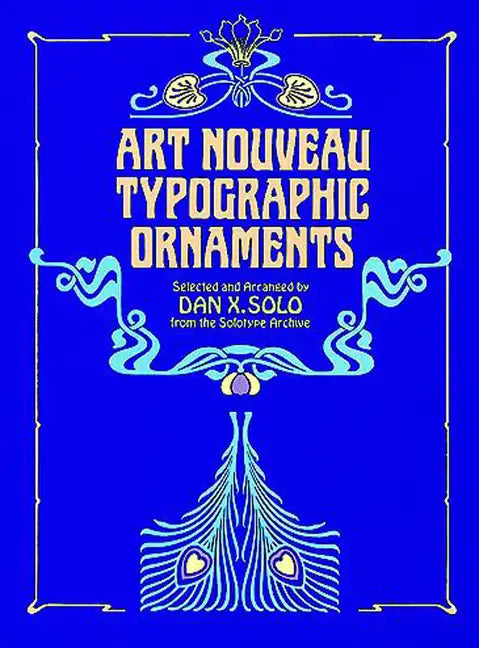 Art Nouveau Typographic Ornaments - Paperback