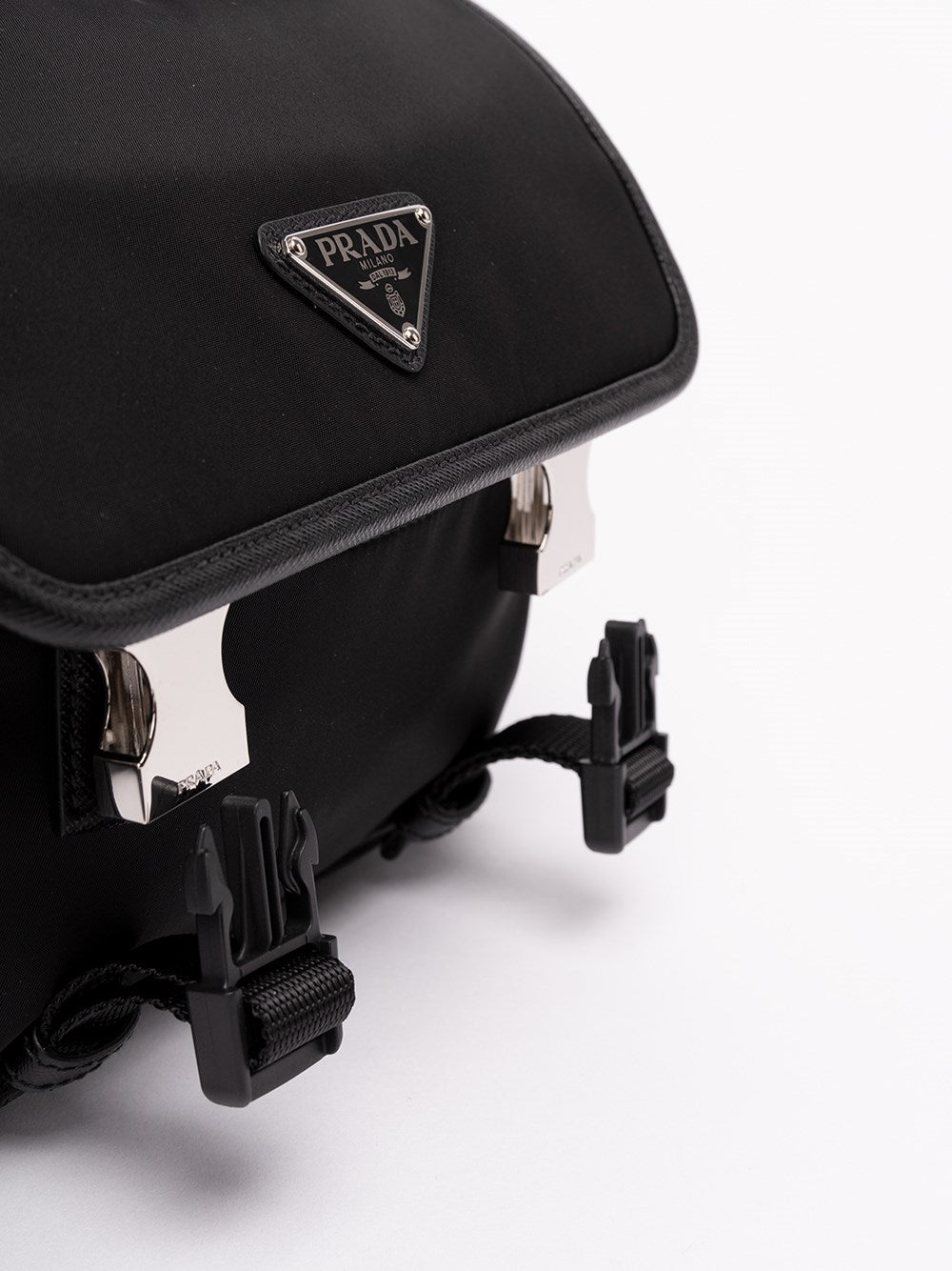 Prada Men Re-Nylon And Saffiano Leather Shoulder Bag