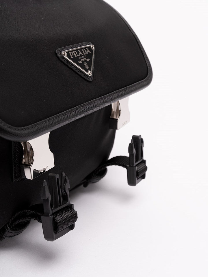 Prada Men Re-Nylon And Saffiano Leather Shoulder Bag