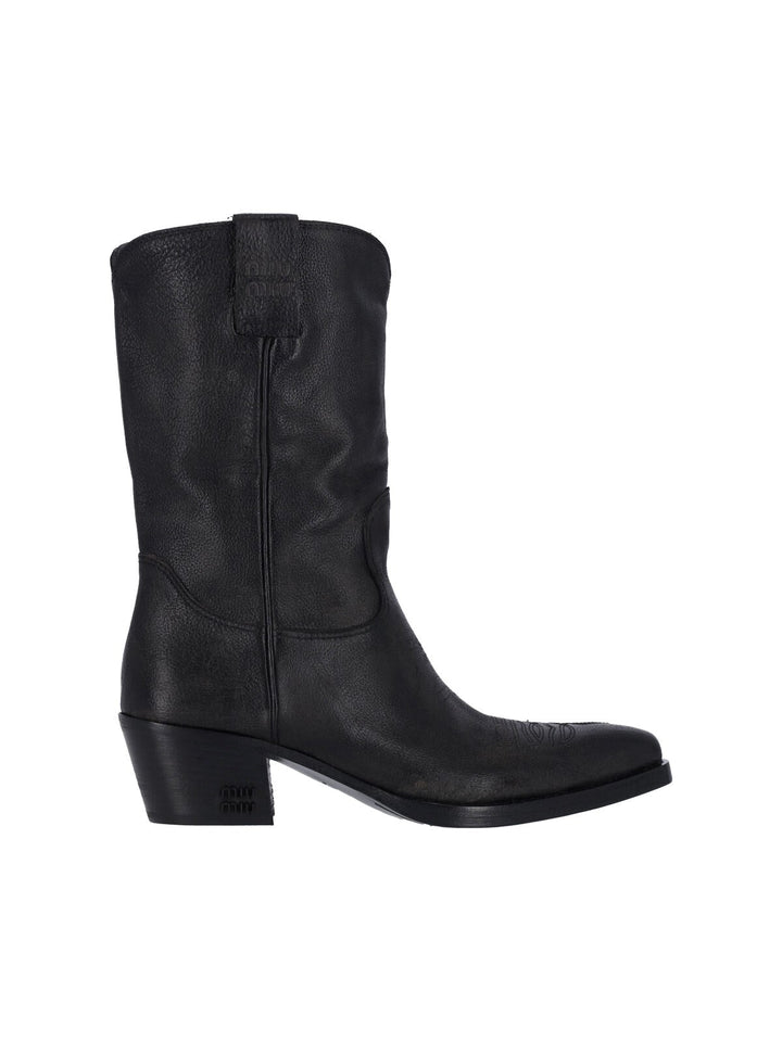 Miu Miu Women Logo Boots