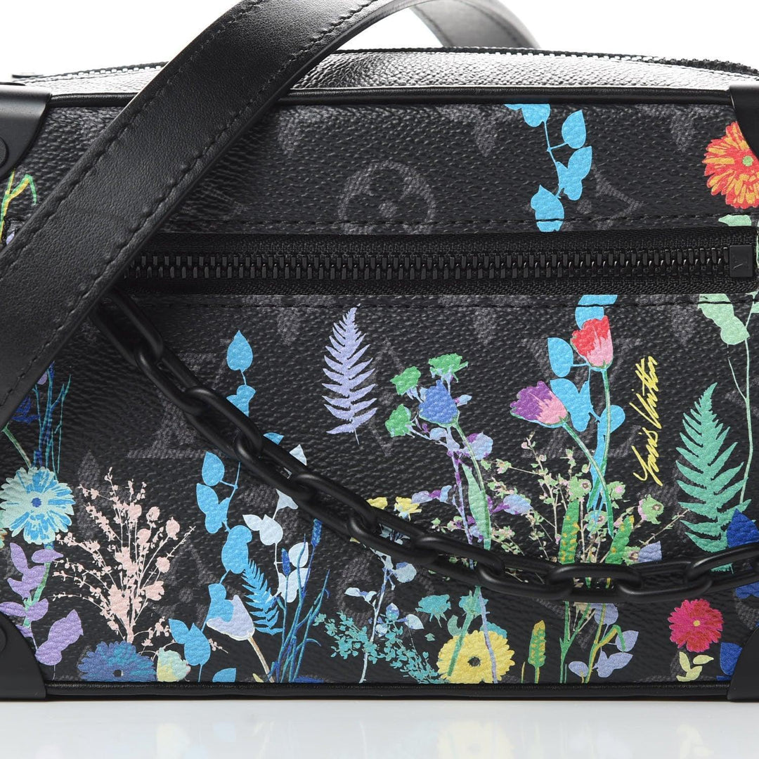 Louis Vuitton Monogram Eclipse Flower Print Mini Soft Trunk Women&