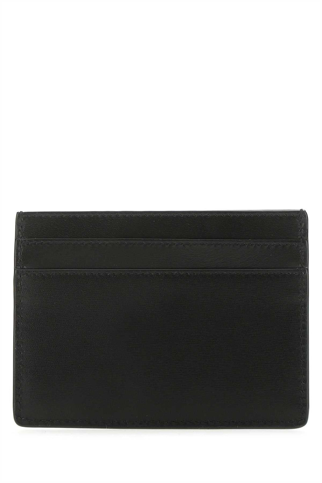 Saint Laurent Men Black Leather Card Holder