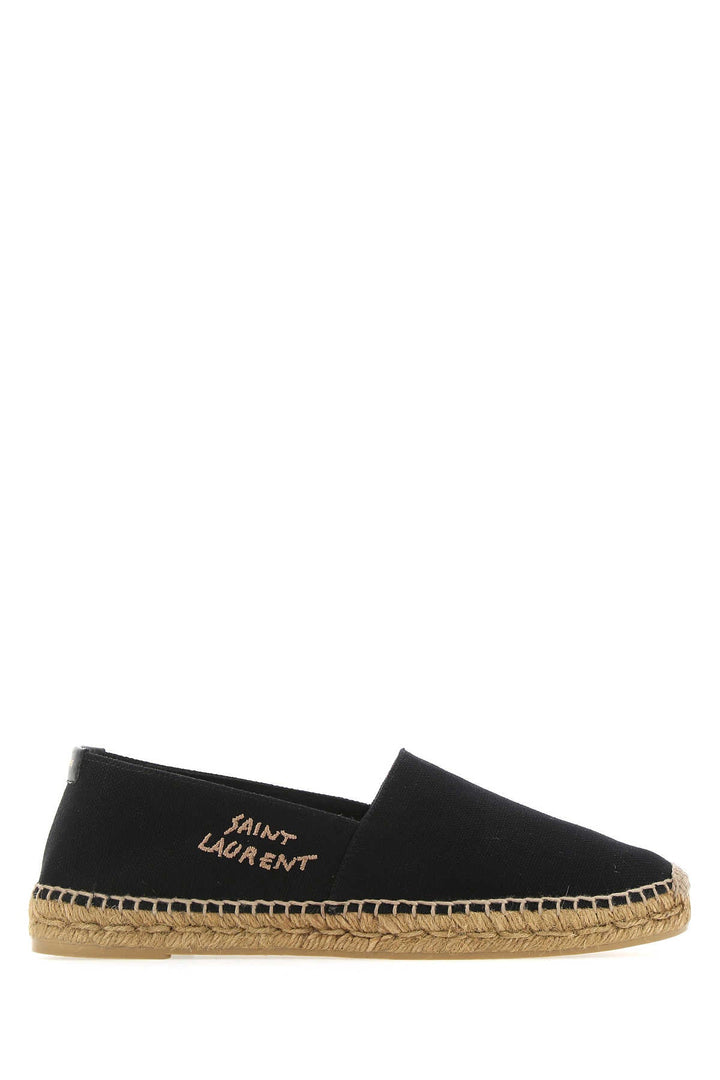 Saint Laurent Men Black Canvas Espadrilles