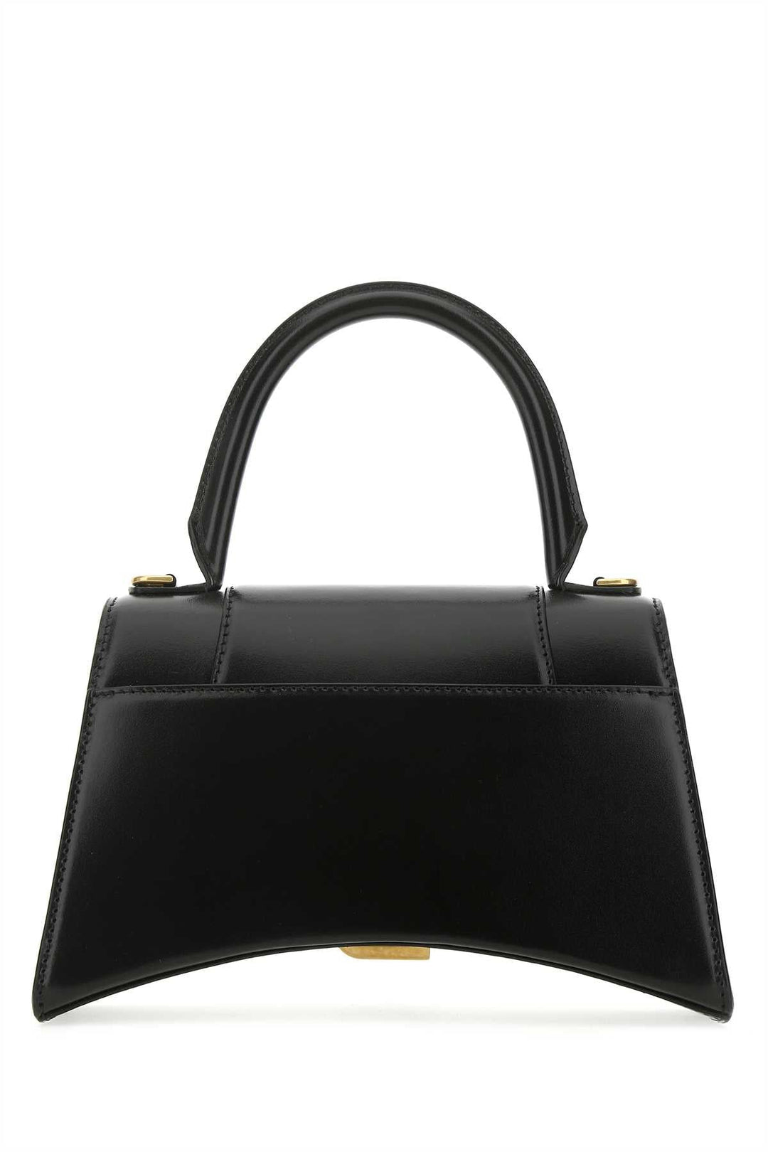Balenciaga Women Black Leather Small Hourglass Handbag