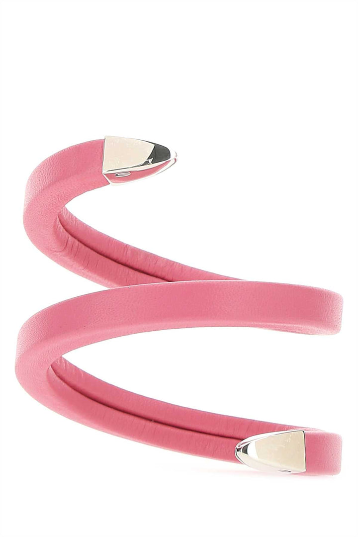 Bottega Veneta Women Pink Nappa Leather Bracelet