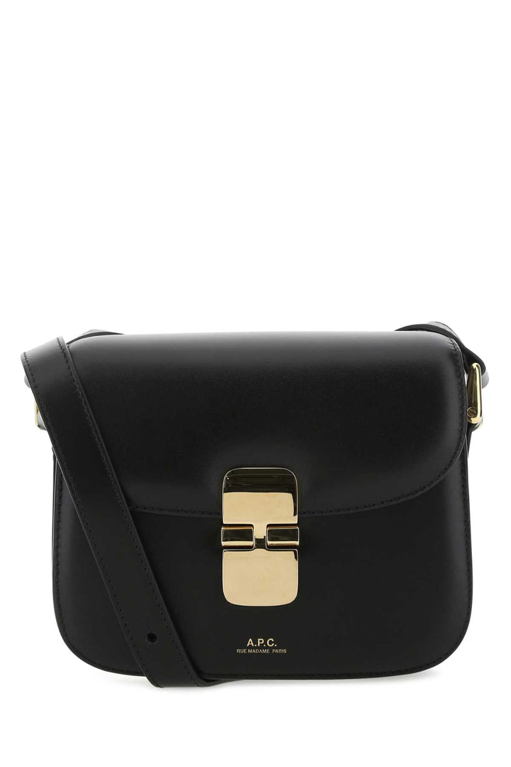 A.P.C. A.p.c. A.p.c. Black Leather Mini Grace Crossbody Bag Handbag Handb... | Designer Sale