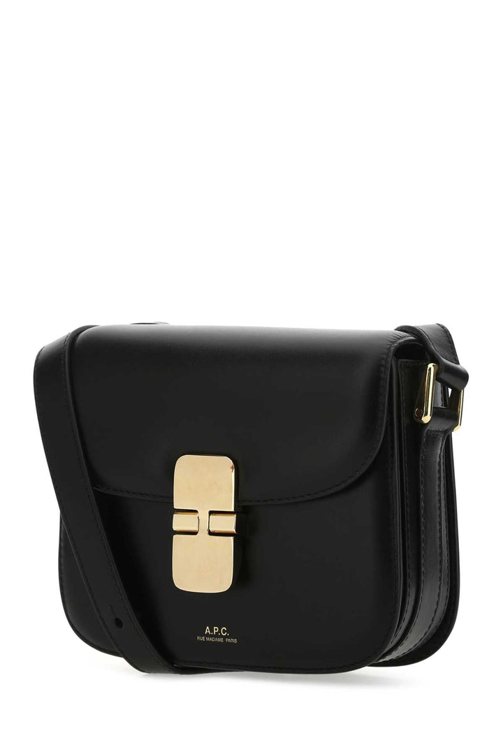 A.P.C. A.p.c. A.p.c. Black Leather Mini Grace Crossbody Bag Handbag Handb... | Designer Sale