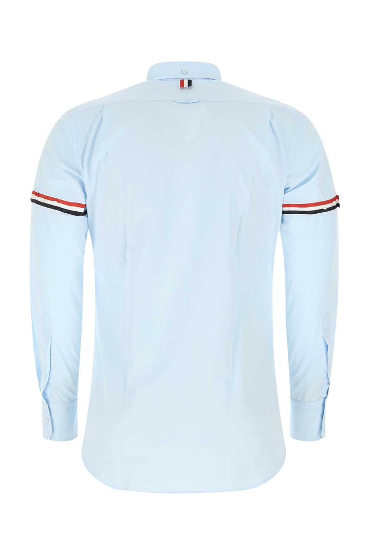 Thom Browne Men Powder Blue Cotton Shirt