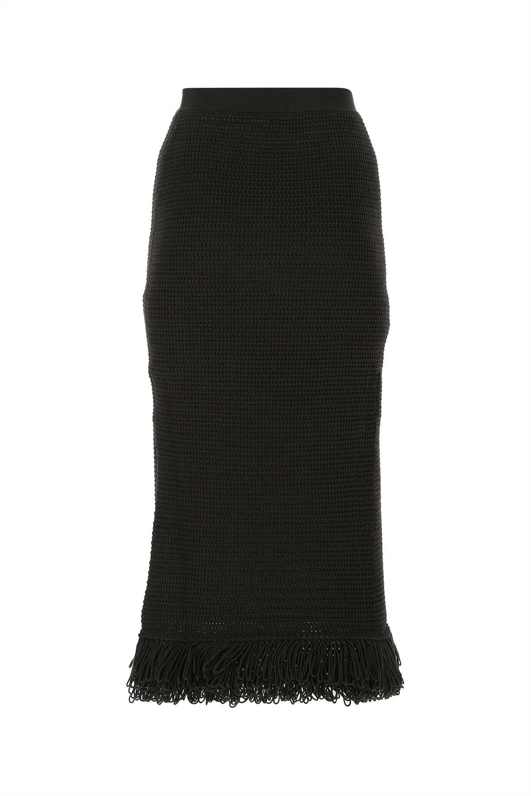 Bottega Veneta Women Dark Brown Cotton Skirt