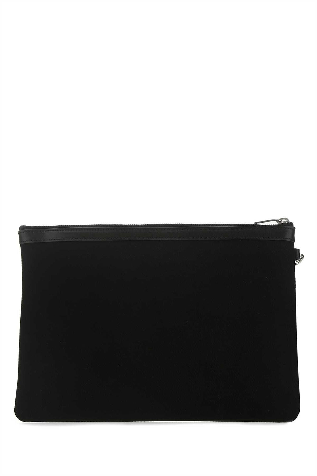 Saint Laurent Men Black Canvas Rive Gauche Clutch