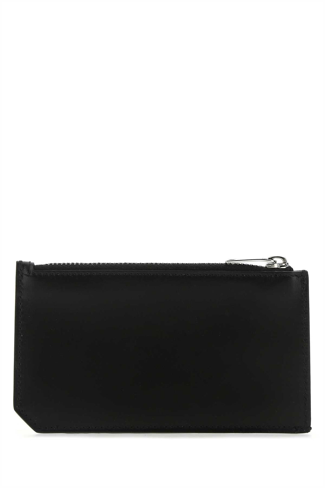 Saint Laurent Men Black Leather Card Holder
