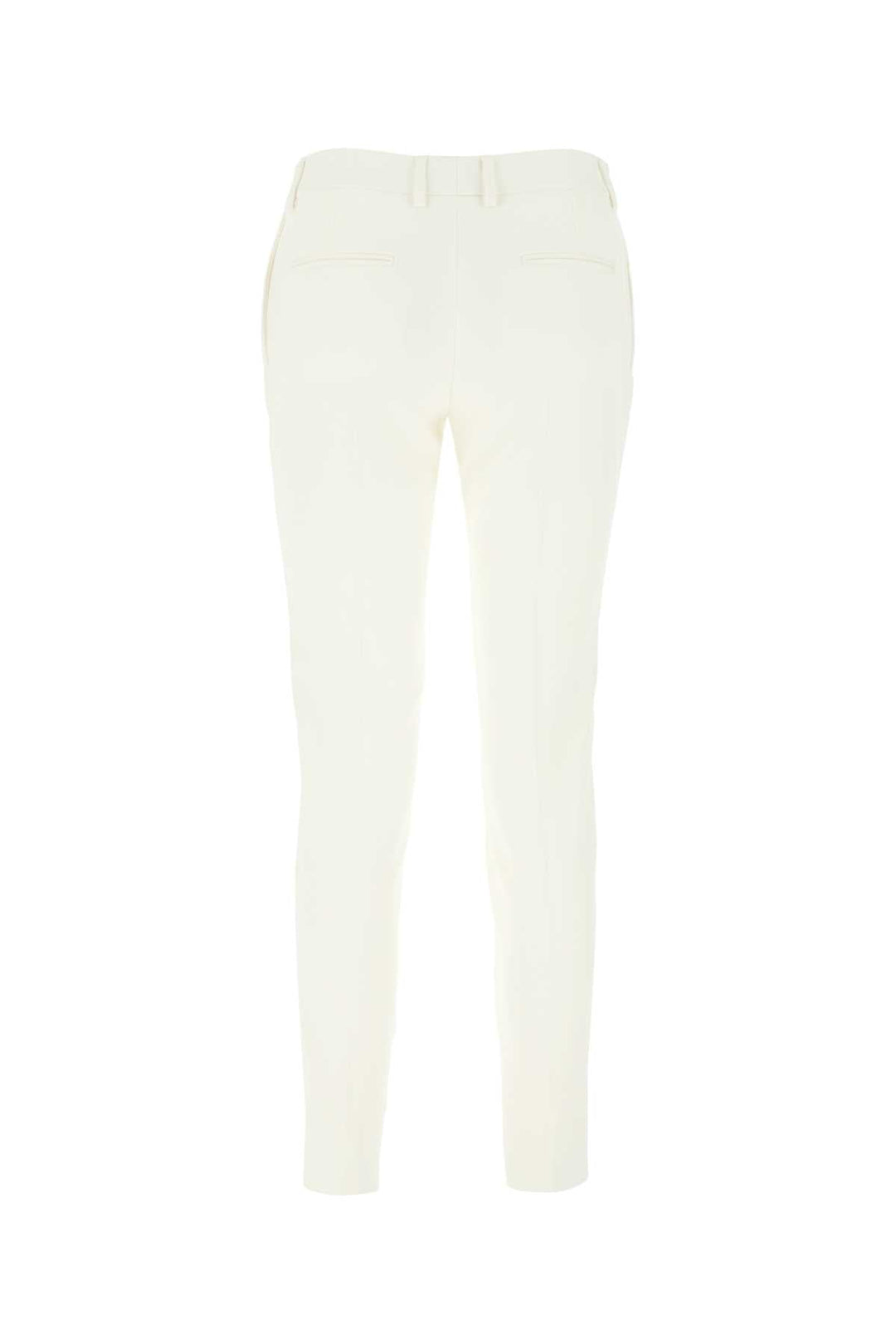 Saint Laurent Women Ivory Wool Pant