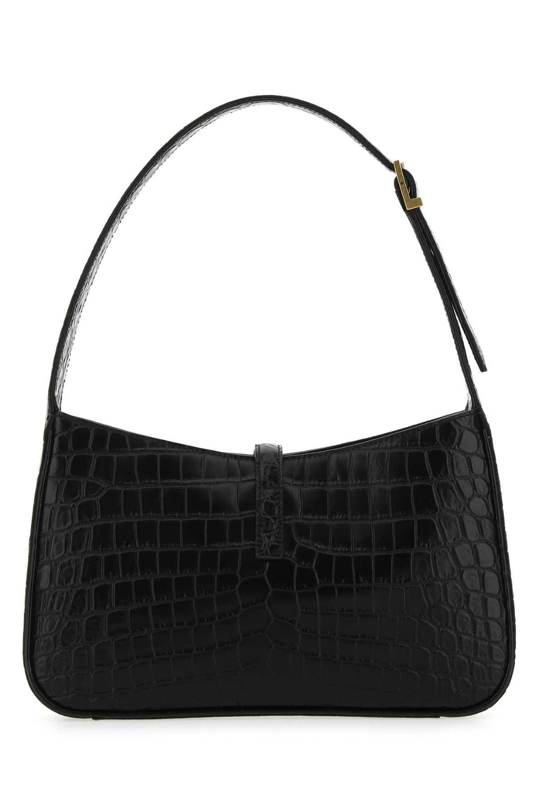 Saint Laurent Women Black Leather Le 5 A 7 Shoulder Bag
