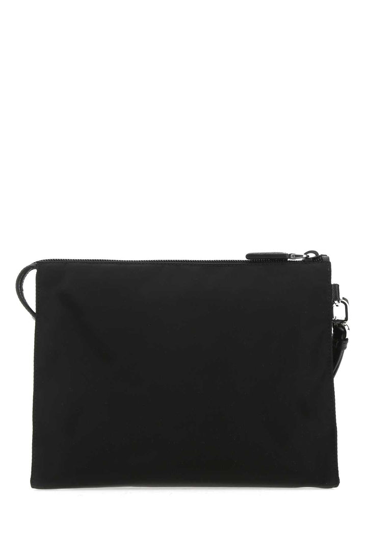 Prada Men Black Re-Nylon Clutch