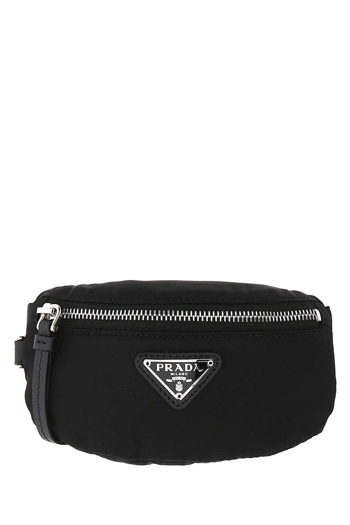 Prada Men Black Nylon Wrist Pouch