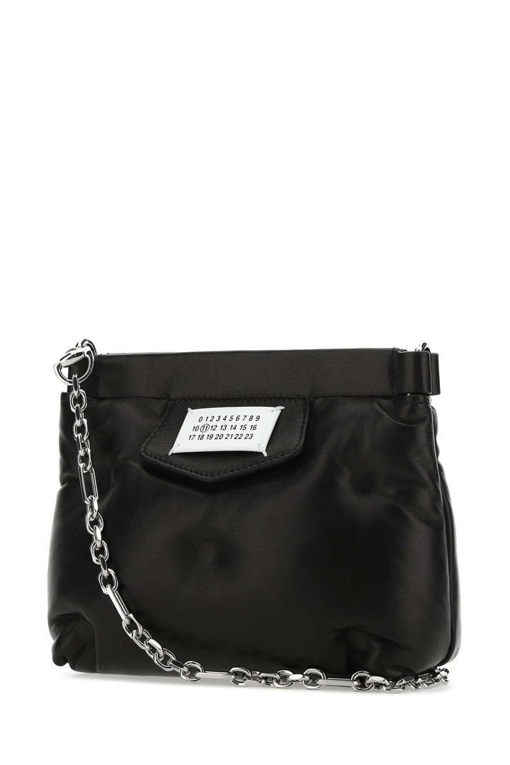 Maison Margiela Women Black Nappa Leather Glam Slam Red Carpet Clutch