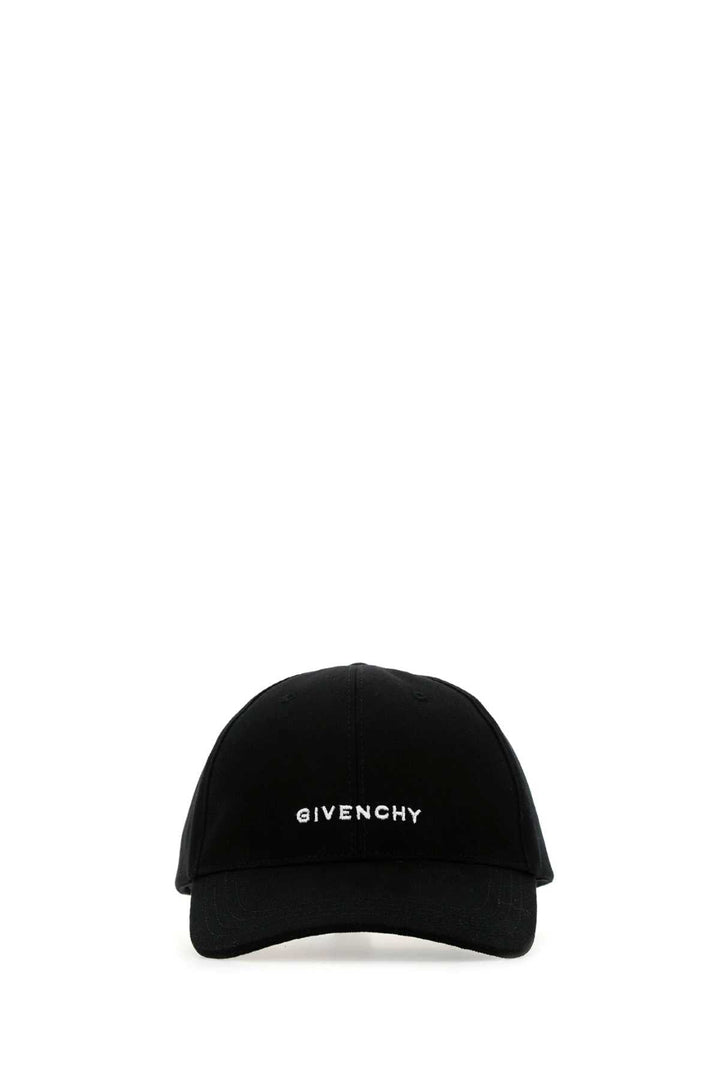 Givenchy Men Black Cotton Baseball Cap