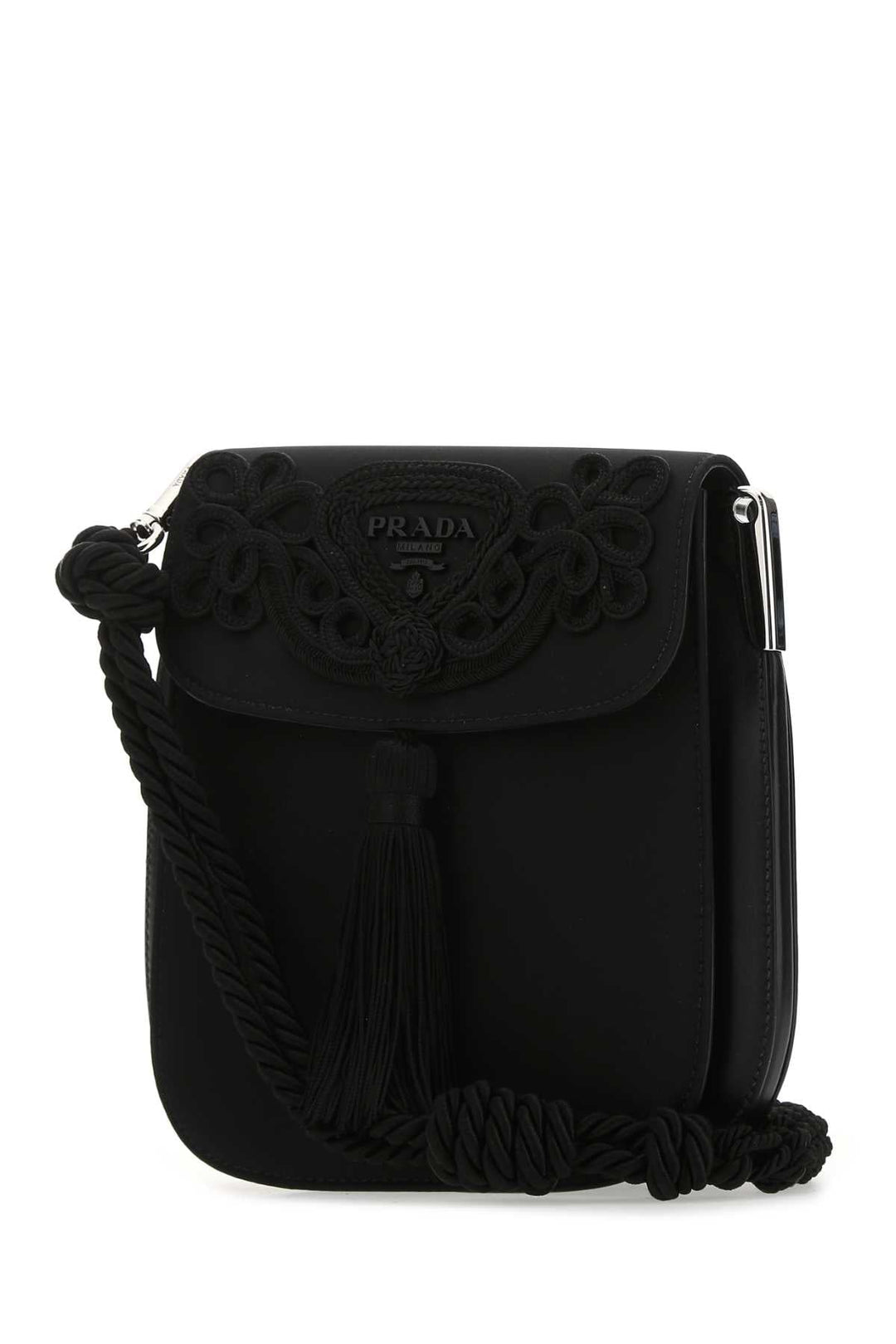 Prada Women Black Nylon Crossbody Bag