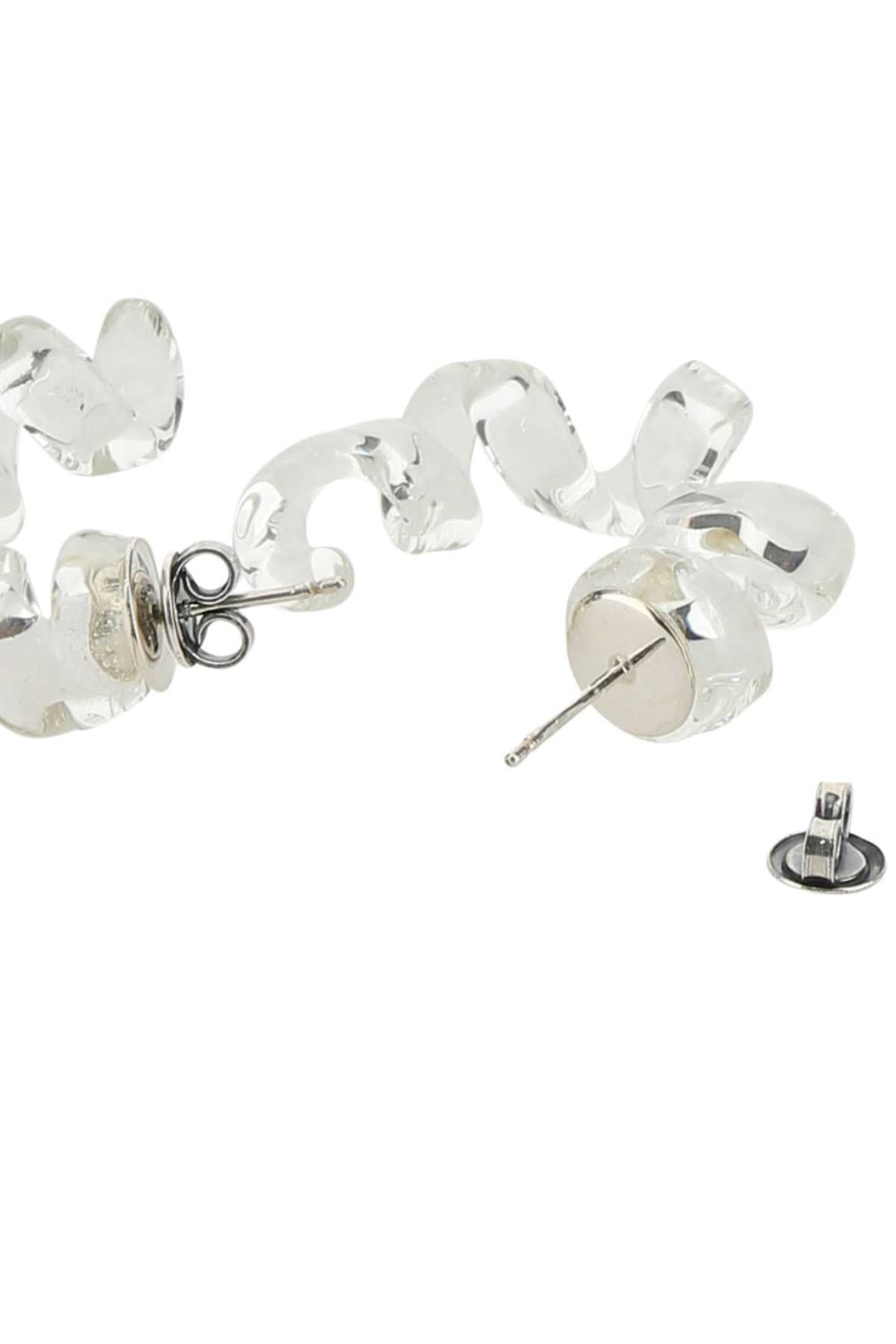 Bottega Veneta Women Transparent Glass Turn Earrings