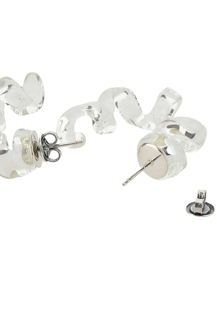 Bottega Veneta Women Transparent Glass Turn Earrings