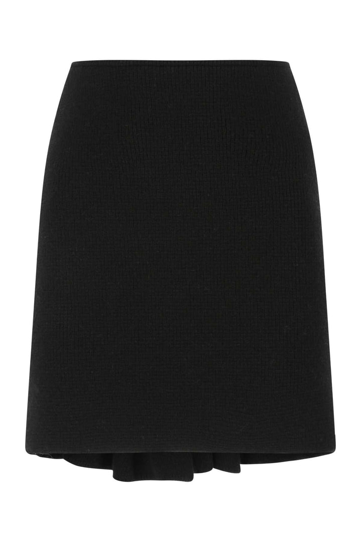 Bottega Veneta Women Black Wool Blend Skirt