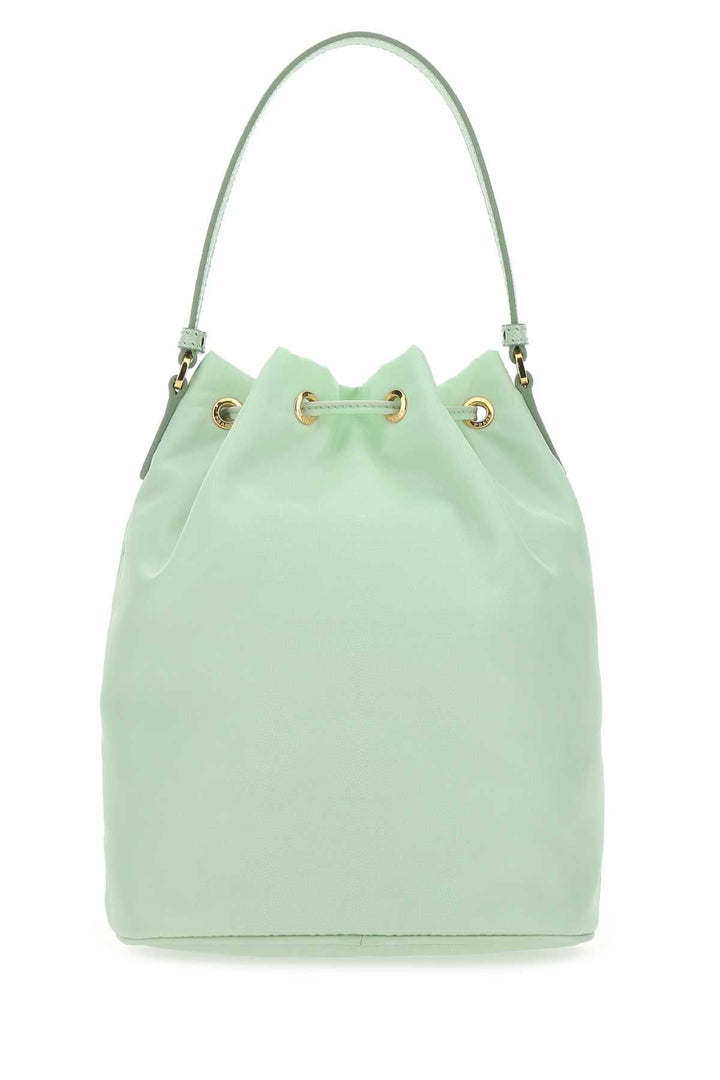 Prada Women Pastel Green Re-Nylon Bucket Bag