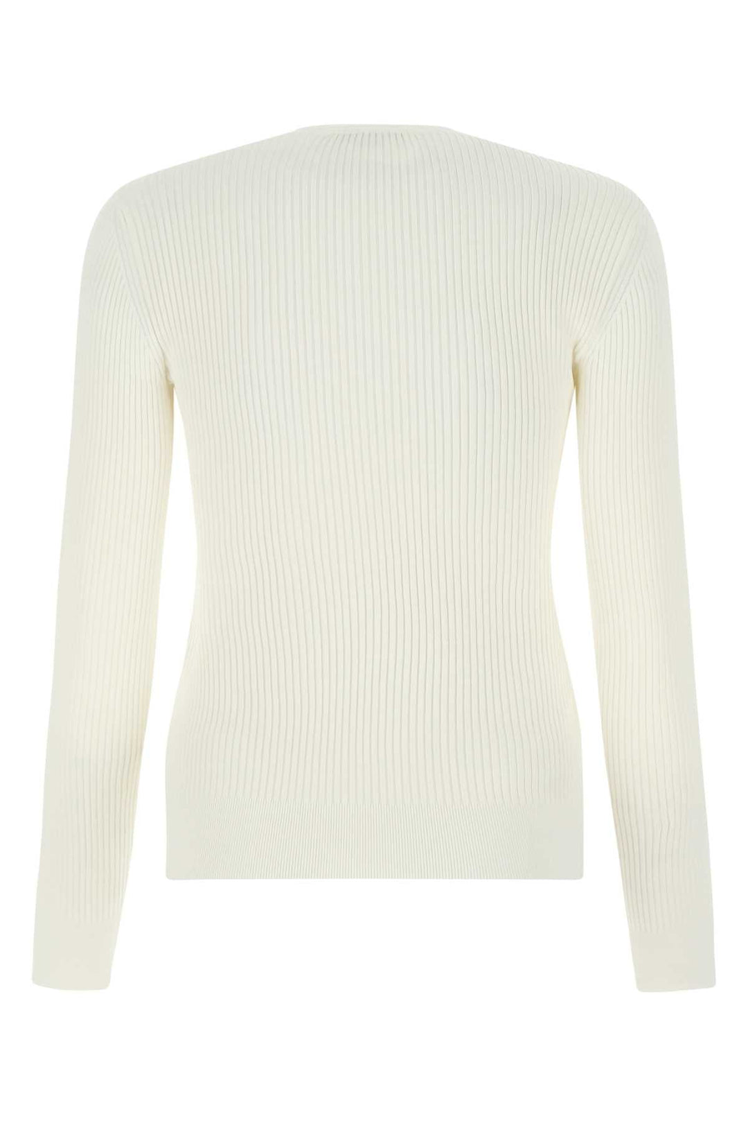 Alexander Mcqueen Women Ivory Stretch Viscose Sweater