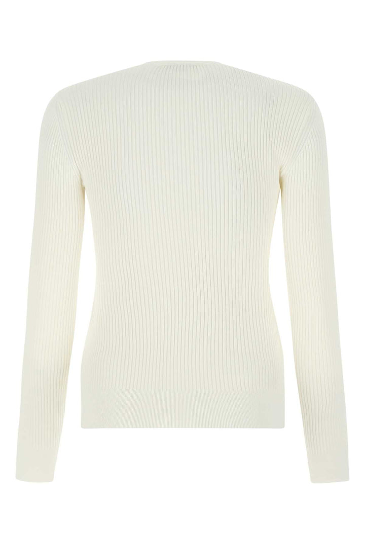 Alexander Mcqueen Women Ivory Stretch Viscose Sweater