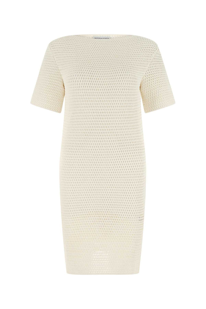 Bottega Veneta Women Ivory Crochet Dress