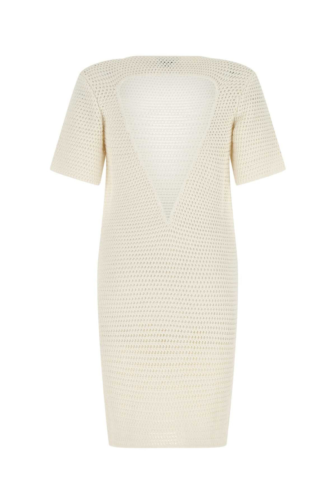 Bottega Veneta Women Ivory Crochet Dress