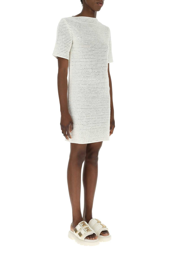 Bottega Veneta Women Ivory Crochet Dress