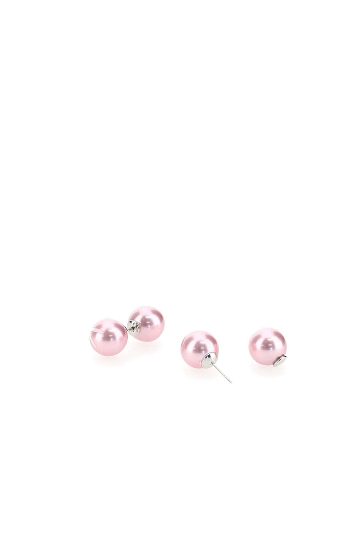 Vtmnts Men Pink Metal Earrings