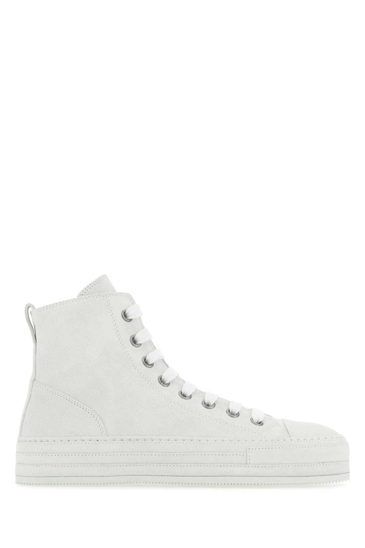 Ann Demeulemeester Women Chalk Suede Sneakers