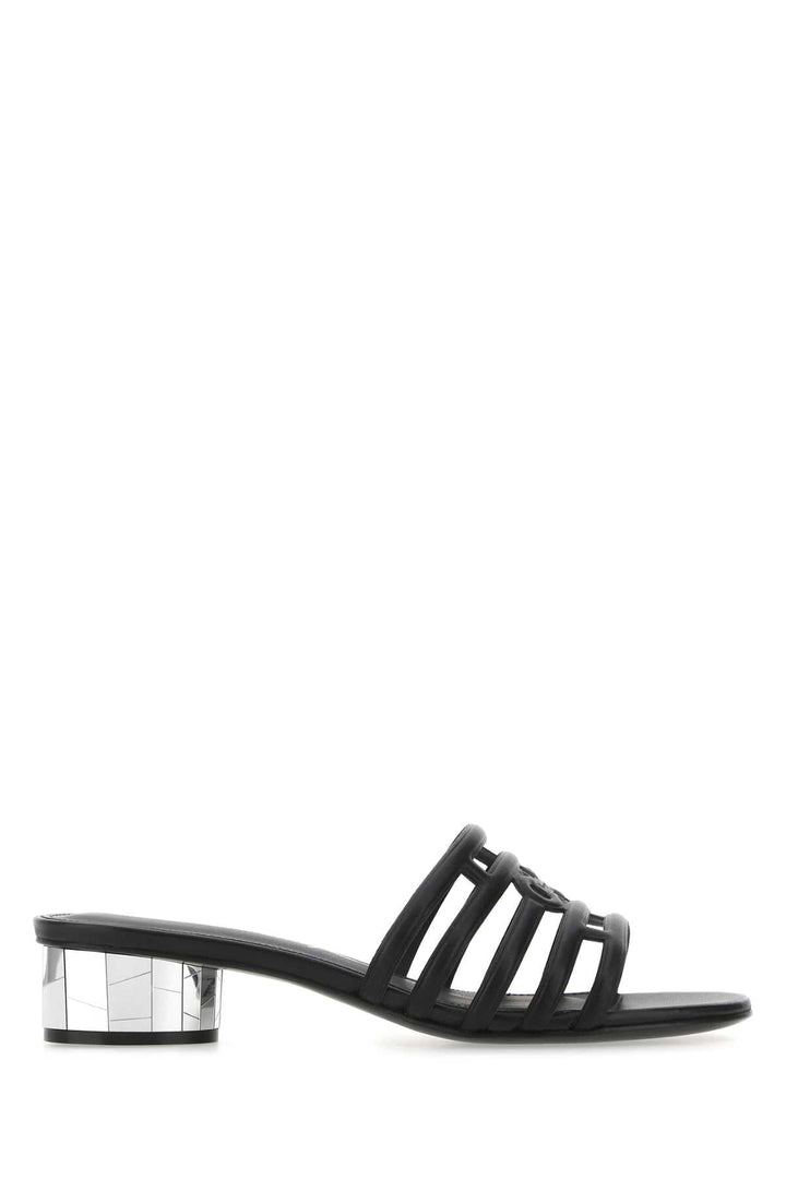 Salvatore Ferragamo Women Black Nappa Leather Finn Mules