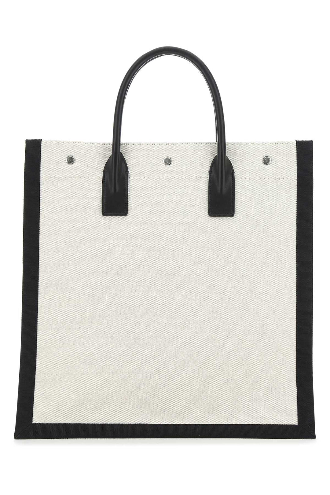 Saint Laurent Men Two-Tone Canvas Rive Gauche Shopping Bag