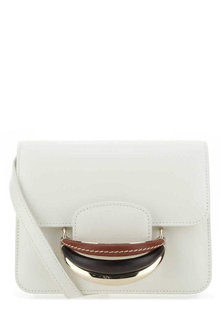 Chloe Women Ivory Leather Kattie Clutch
