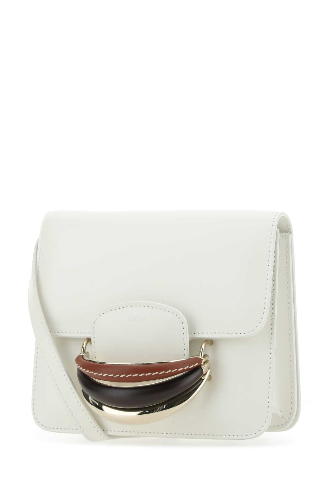 Chloe Women Ivory Leather Kattie Clutch