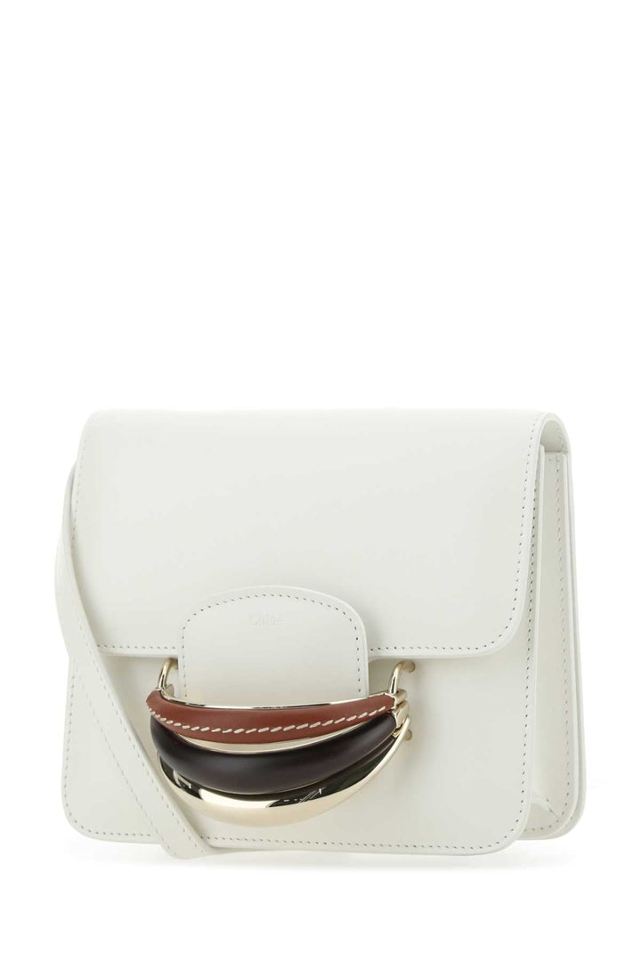 Chloe Women Ivory Leather Kattie Clutch