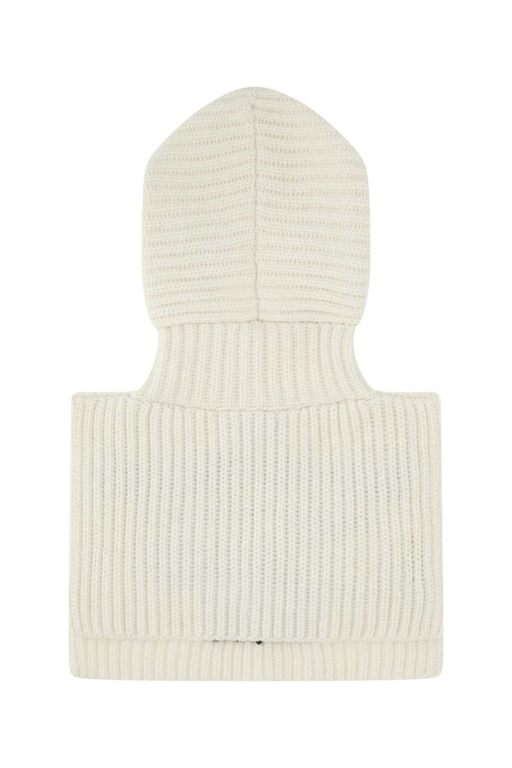 Prada Women Ivory Cashmere Balaclava