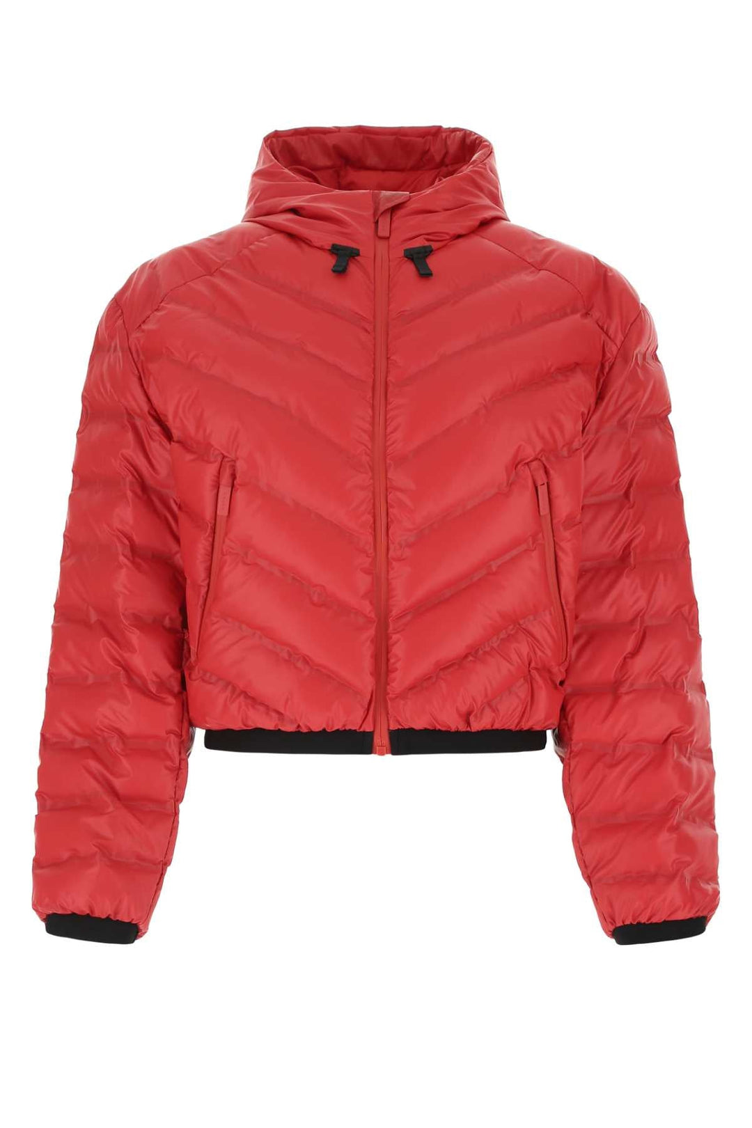 Prada Women Red Polyurethane Blend Padded Jacket
