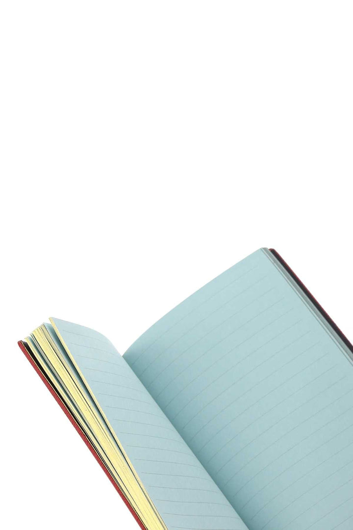 Prada Unisex Red Leather Notebook Set