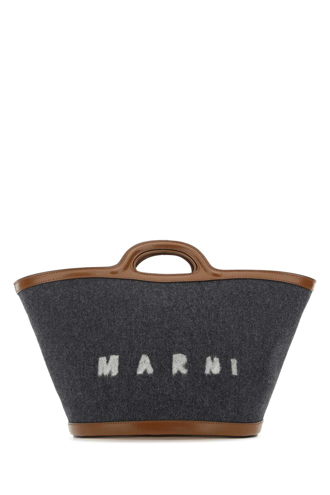 Marni Women Two-Tone Felt And Leather Small Tropicalia Summer Handbag