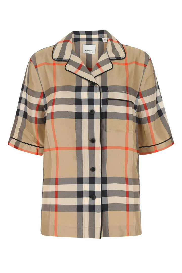 Burberry Women Printed Satin Shirt