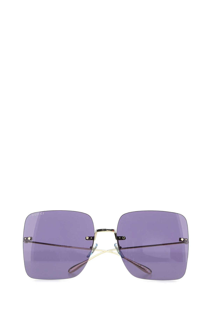 Gucci Women Gold Metal Sunglasses