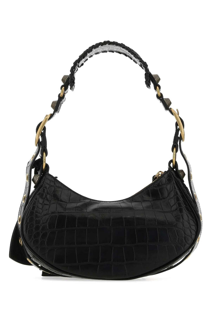 Balenciaga Women Black Leather Le Cagole Xs Shoulder Bag