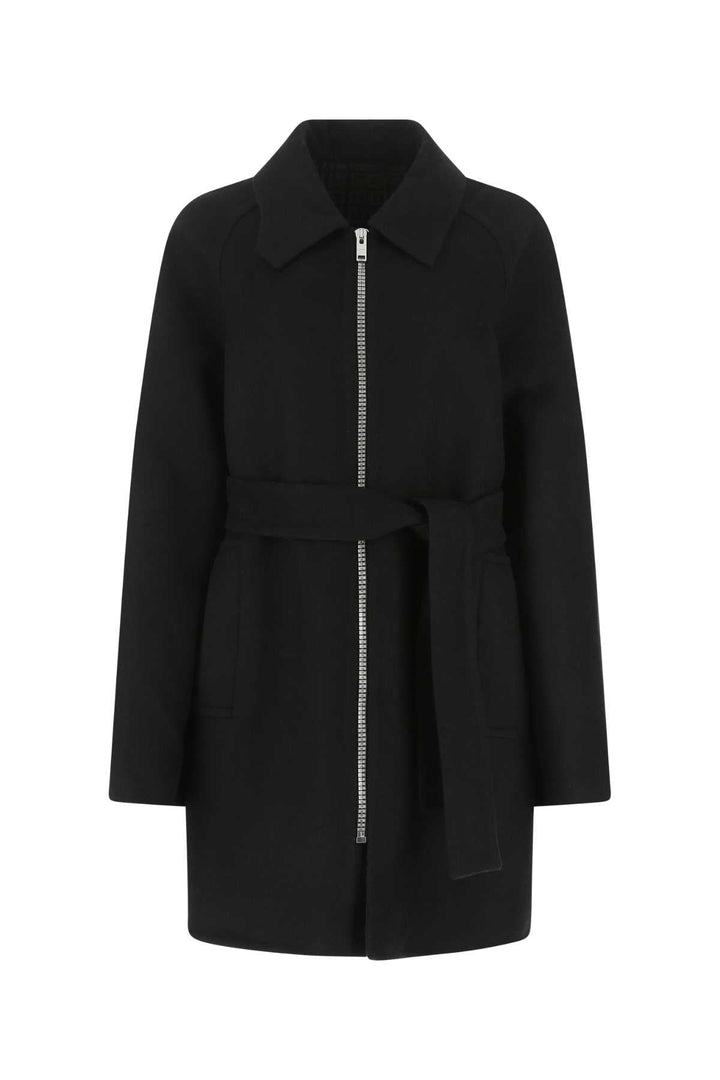 Givenchy Women Black Wool Blend Coat