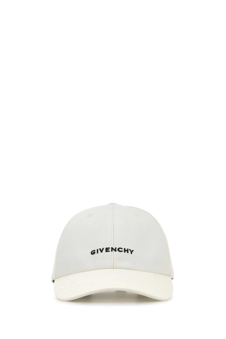 Givenchy Men White Cotton Blend Baseball Cap